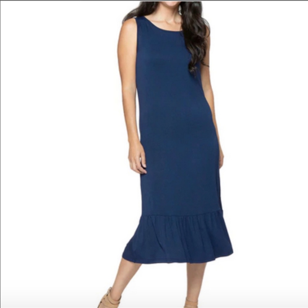 NWOT Yala Yasmine Bamboo Dress Navy M